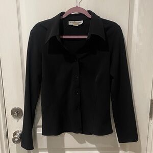 Elegant Black Button Down Shirt